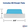 Avery UltraTabs Repositionable Margin Tabs, 2.5" x 1", Assorted Colors, 6 Tabs/Pad, 8 Pads (74866)~#|#~sp127538886_sc7