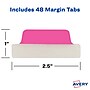 Avery UltraTabs Repositionable Margin Tabs, 2.5" x 1", Assorted Neon, 6 Tabs/Pad, 8 Pads (74865)~#|#~sp127538896_sc7