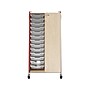 Safco Whiffle Typical 8 60" x 30" Particle Board Double-Column Mobile Storage, Red (3928RED)~#|#~sp127539860_sc7