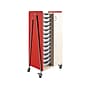 Safco Whiffle Typical 8 60" x 30" Particle Board Double-Column Mobile Storage, Red (3928RED)~#|#~sp127539861_sc7