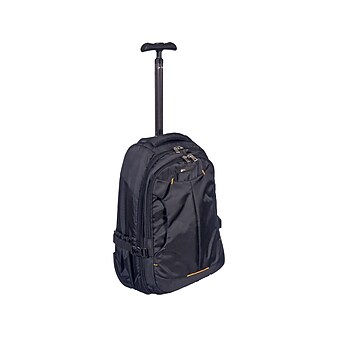 Club Rochelier 2-Piece Rolling Backpack Set, Black (SW001-Black)