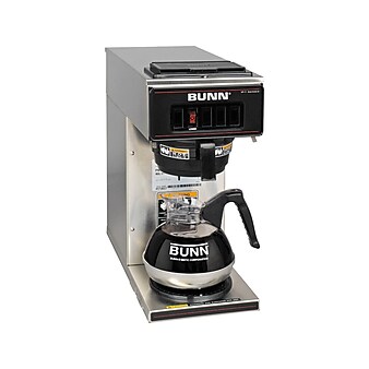 Bunn VP17-1 12-Cups Pourover Coffee Maker, Stainless Steel/Black (BUN01217)
