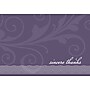 Great Papers Amethyst Flourish Matte Personal Thank You Notecards, Purple, 24/Pack (2013273)~#|#~sp127617078_sc7