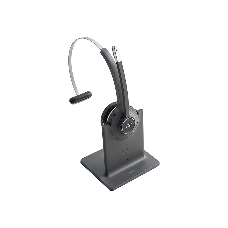 Cisco 561 Wireless Single Mono Headset, Over-the-Head, Black (CP-HS-WL-561-S-US=) image 1