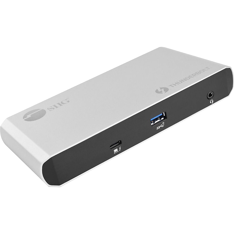SIIG Thunderbolt 3 Dual DP 4K Video Docking Station with PD (JU-DK0C11-S1) image 1