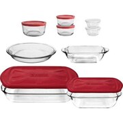 Anchor Hocking 16 Piece Bake and Store Set, Red (12249) by