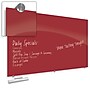 Best-Rite Visionary Colors Magnetic Glass Dry Erase Whiteboard 47.24" x 94.49" Red (83846-Red)~#|#~sp12794215_sc7
