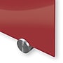 Best-Rite Visionary Colors Magnetic Glass Dry Erase Whiteboard 47.24" x 94.49" Red (83846-Red)~#|#~sp12794216_sc7