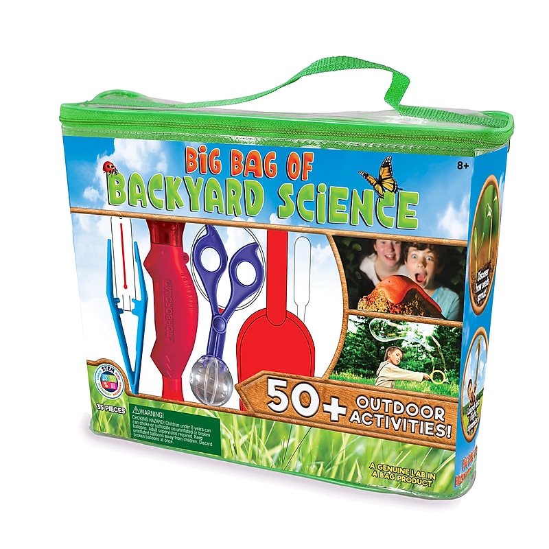 Lab-in-a-Bag, Assorted Materials, Big Bag of Backyard Science, Multicolored (BAT2337) image 1