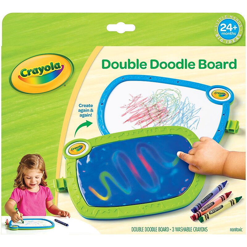 Crayola My First Double Doodle Board, Grade PK+ (BIN811399) image 1