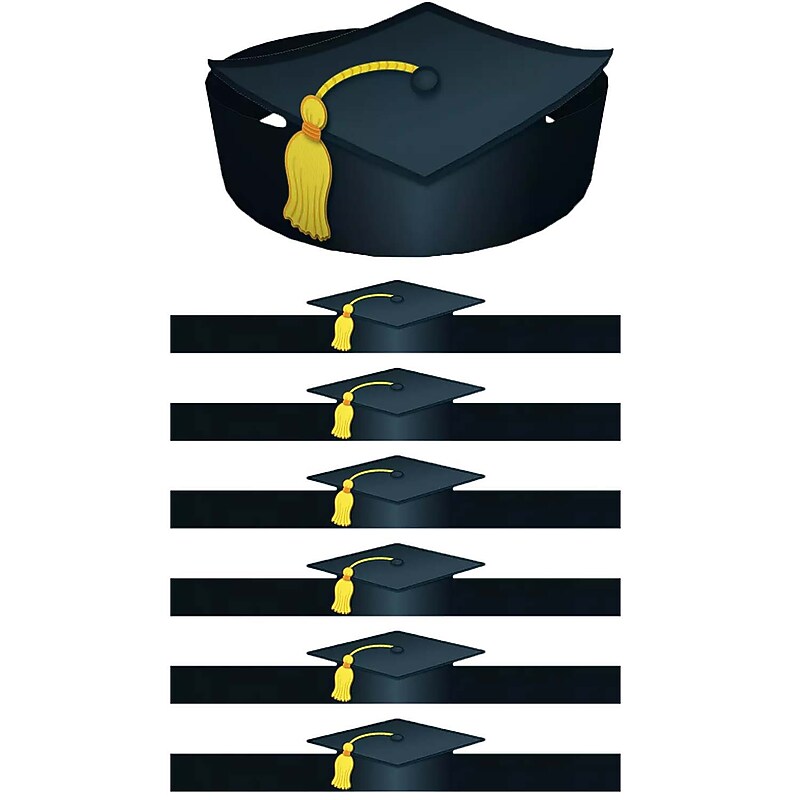 Carson Dellosa Education Graduation Crowns Multicolor, 30/Pack, 2 Packs (CD-101022-2) image 1