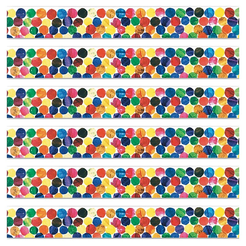 Carson Dellosa Education 36" x 3" Straight Border, The Very Hungry Caterpillar, 36 Feet/Pack, 6 Packs (CD-108063-6) image 1