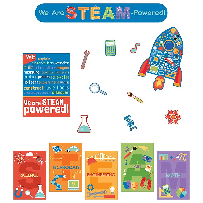 Carson Dellosa Education Bulletin Board Set STEAM, 22 Pieces (CD-110469) image 1