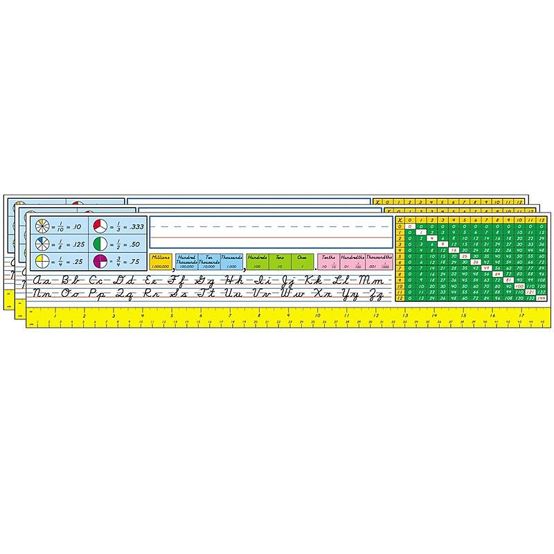 Carson Dellosa Education Desk Reference Nameplates, 18" x 4", 36 Per Pack, 6 Packs (CD-2072-3) image 1