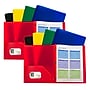 C-Line Heavyweight 2-Pocket Portfolio Folder with Fasteners, Assorted Colors, 10/Pack, 2 Packs/Bundle (CLI32960-2)~#|#~sp128052307_sc7