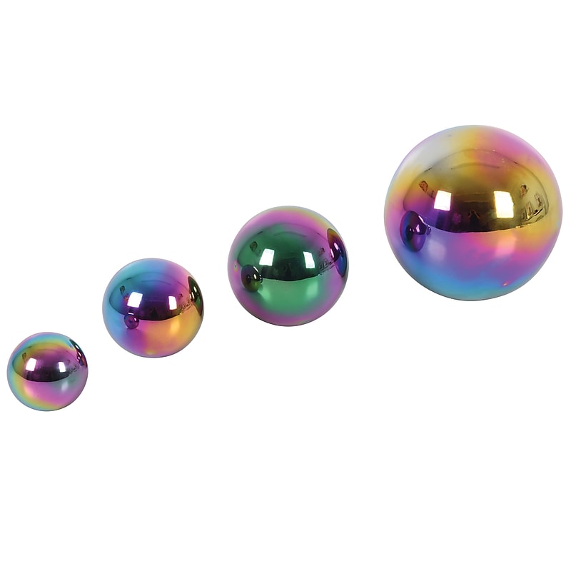 TickiT Sensory Reflective Balls, Rainbow, 4/Pack (CTU72221) image 1
