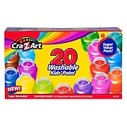 Cra-Z-Art Washable Kid's Poster Paint, Assorted Colors, 2 fl. Oz. Each, 20/Pack (CZA106456)