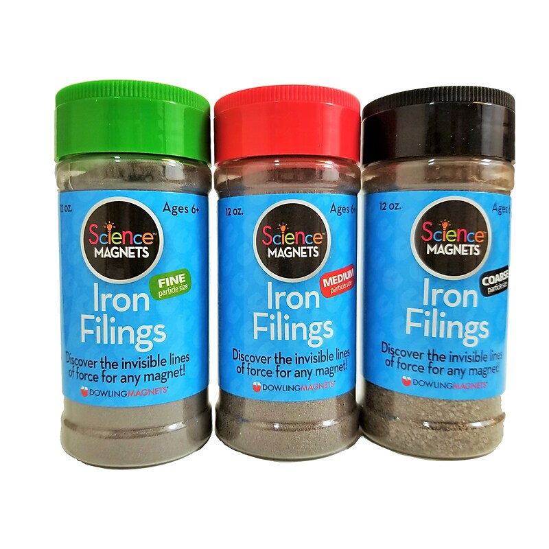 Dowling Magnets® Iron Filings, Variety, Laboratory Science, Science Resources, Grades 1+, Pack of 3 image 1