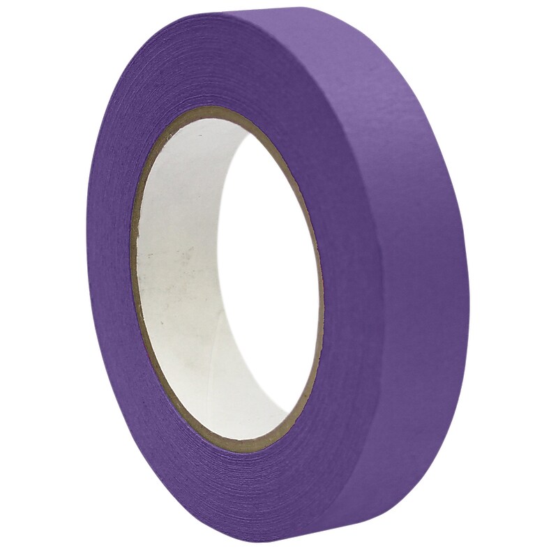 DSS Distributing 1" x 55 Yds, Premium Grade Masking Tape, Purple, 6 Rolls/Bundle (DSS4616P-6) image 1