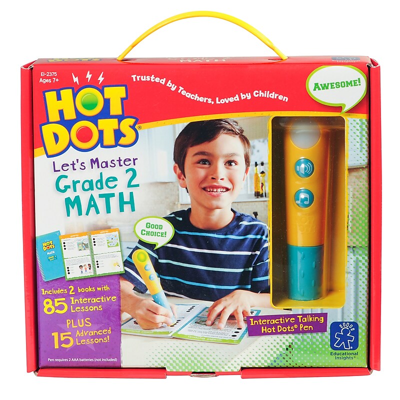 Educational Insights Hot Dots Let's Master Grade 2 Math (EI-2375) image 1