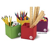Sensational Classroom Essential Collapsible Polyester/Cardboard Accessory Holders, Assorted Colors, 2/Pack (ELP626690-2)