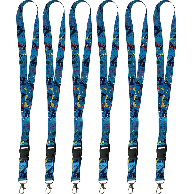 Edupress Pete The Cat Lanyard, 21.75" L x 0.75" W, Pack of 6 (EP-60257-6) image 1