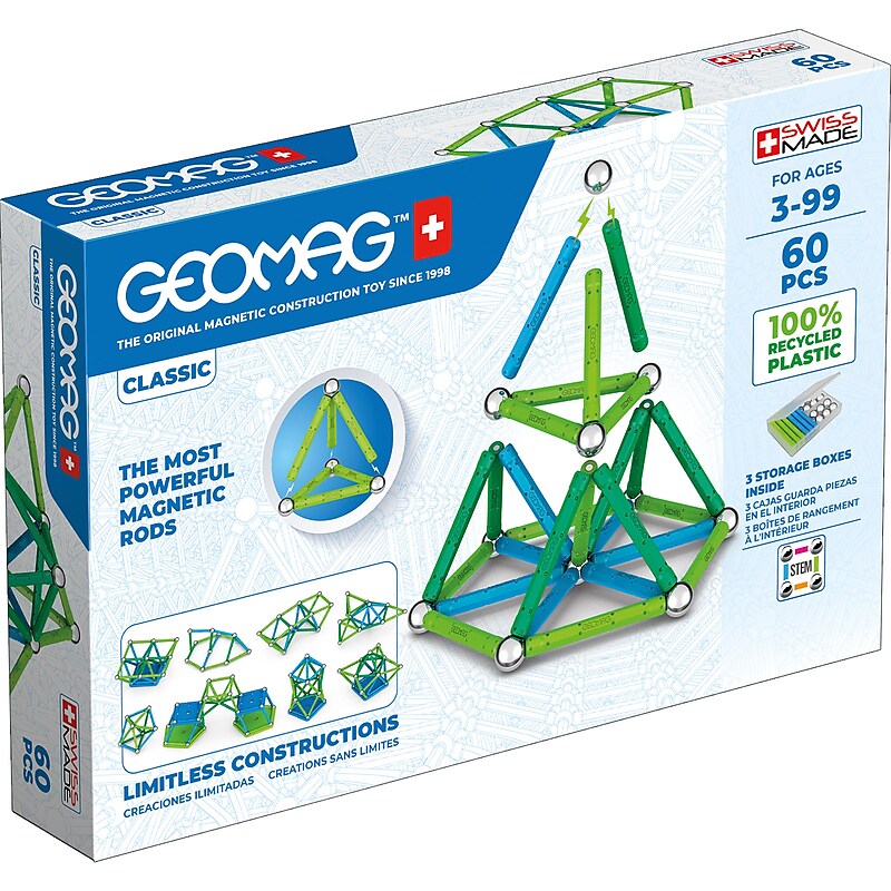 Geomag Green Line Color, 60 Pieces (GMW272) image 1