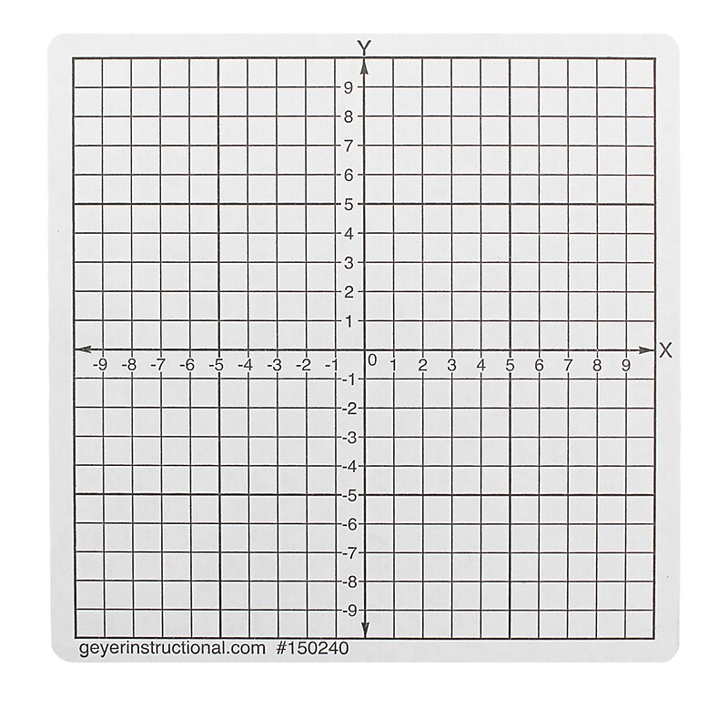 Geyer Instructional Graphing Stickers, Numbered Axis, Multicolored, 500/Pack (GYR150241) image 1