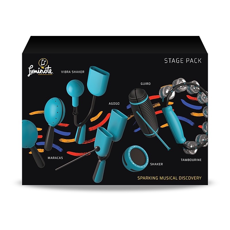 Luminote HOHLNT6000 Percussion Stage Pack Plastic, Blue, 6 Piece Set