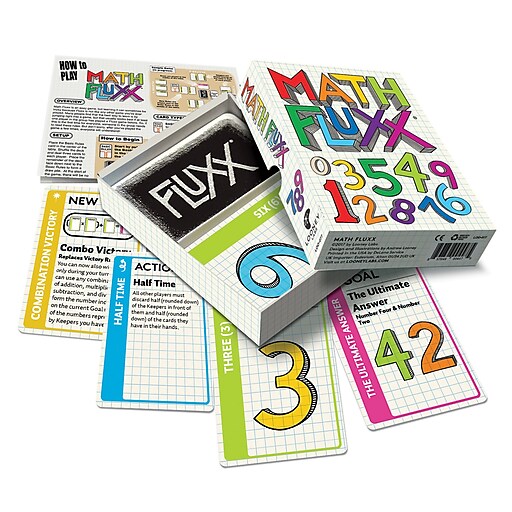 Looney Labs Math Fluxx Card Game, STEM, Grade 3+ (LLB077) | Staples