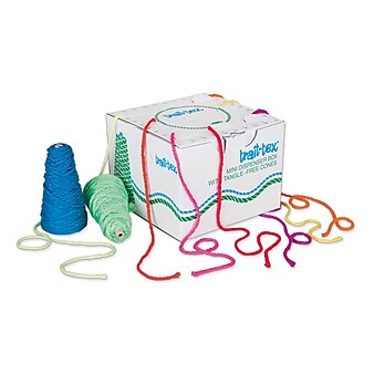 Trait-tex Mini Yarn Dispenser, Neon Colors, 2 oz., 9 Cones (PAC0000040)