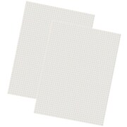 Pacon Grid Ruled Filler Paper, 9" x 12", White, 500 Sheets/Pack, 2 Packs (PAC2862-2)