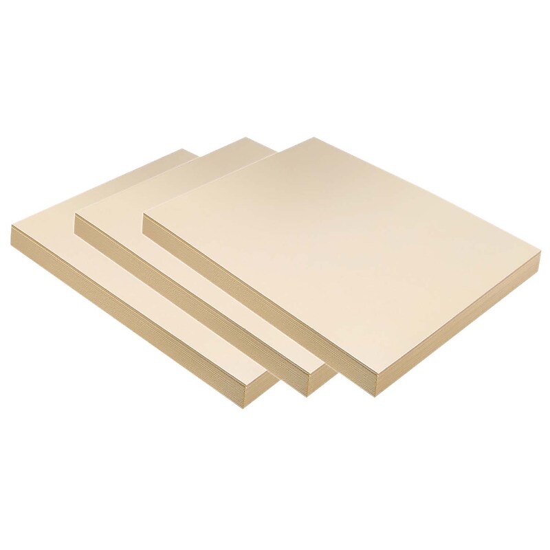Pacon Medium Weight Tagboard, 9" x 12", Manila, 100 Sheets Per Pack, 3 Packs (PAC5181-3) image 1