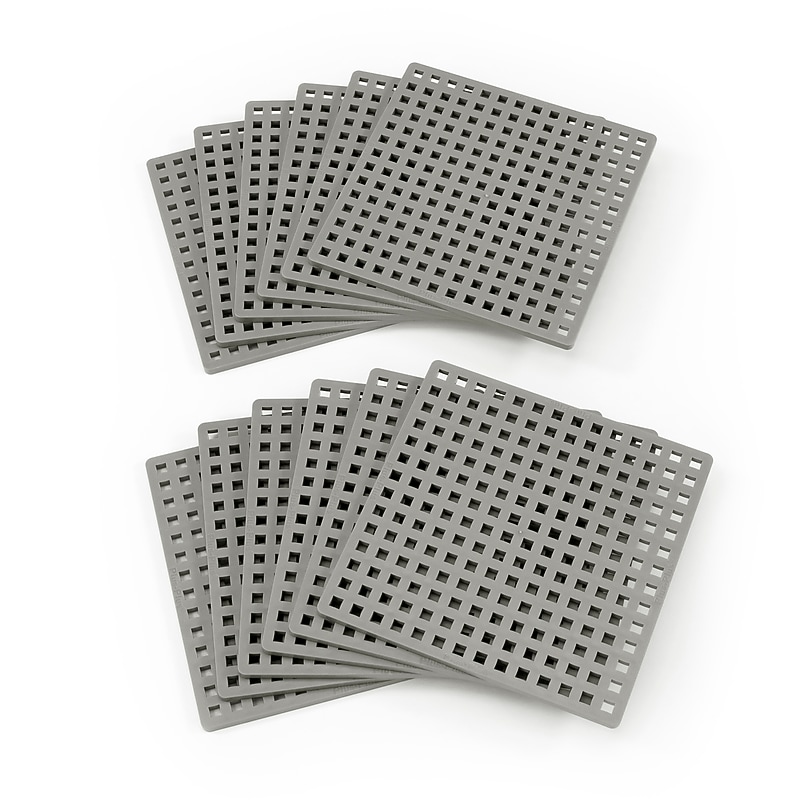 Plus-Plus Baseplates Classroom Pack, Gray, Set of 12 (PLL03394) image 1