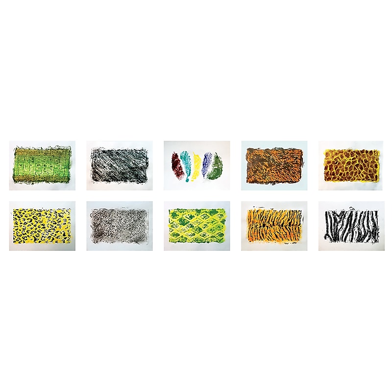 Roylco Wild Animals Rubbing Plates, Set of 10 (R-48240) image 1