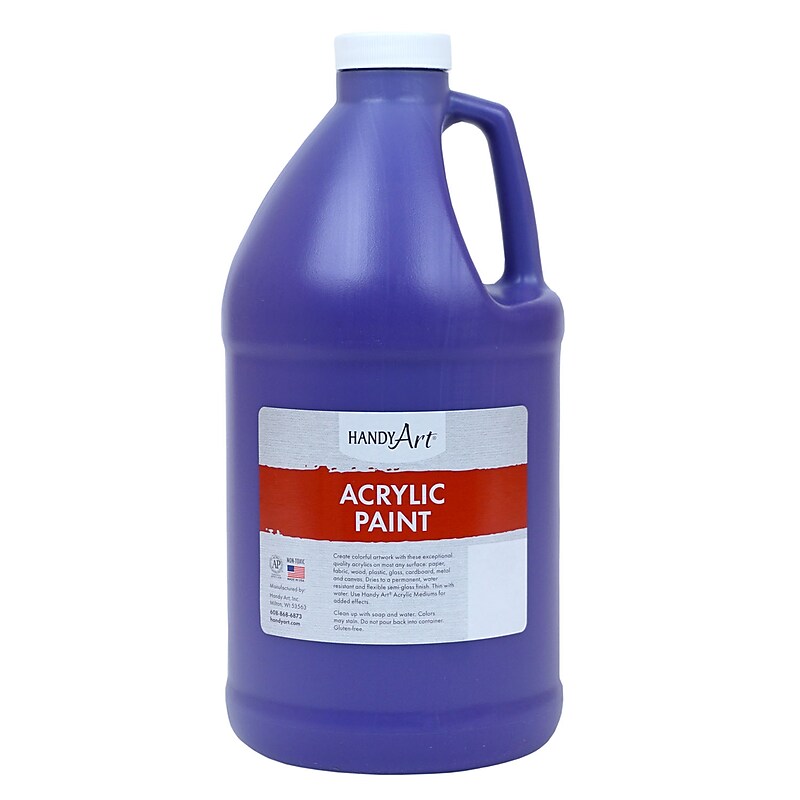 Handy Art Acrylic Paint Half Gallon, Violet (RPC102075) image 1
