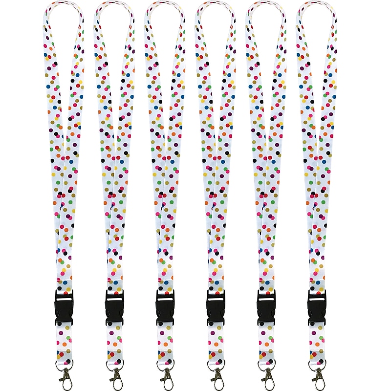 Teacher Created Resources Confetti Lanyard, 21.75" x 0.75", Pack of 6 (TCR20348-6) image 1