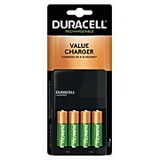 Duracell Ion Speed 1000 Value Battery Charger, Includes 4 AA NiMH Batteries (CEF14)