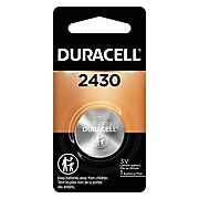 Duracell 2430 3V Lithium Coin Battery, 1/Pack (DL2430BPK)