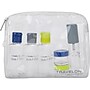 Travelon 7.5" Plastic Toiletry Bag Kit, Clear (02037-001)~#|#~sp128066188_sc7