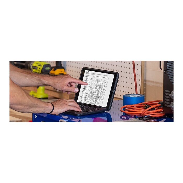 ZAGG 103104613 Rugged Book Polycarbonate Folio for 10.2