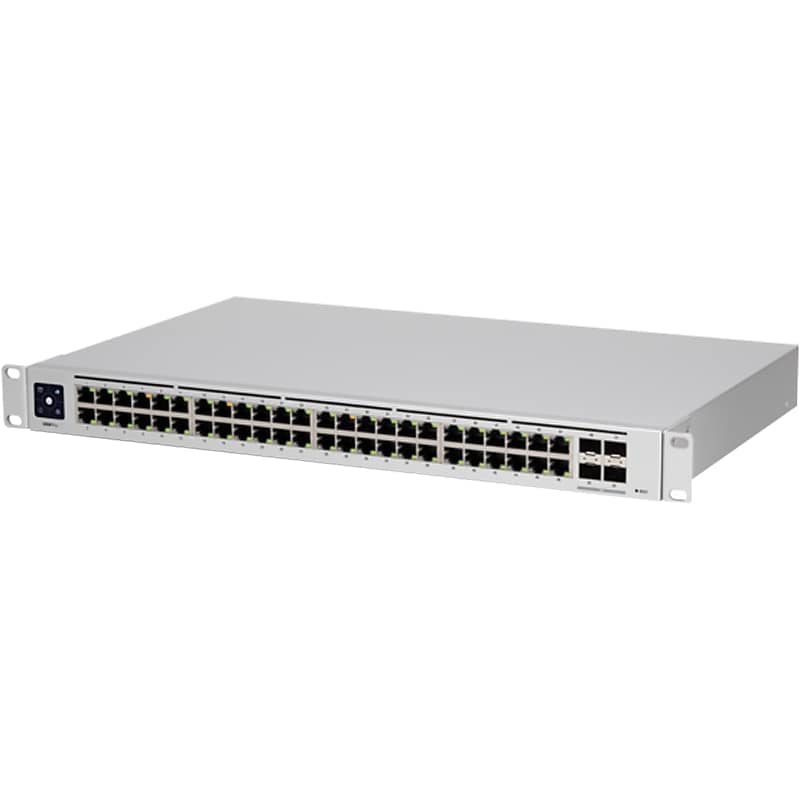Ubiquiti UniFi Pro 48-Port Gigabit Ethernet Managed Switch, 10/100/1000 Mbps, Silver (USW-PRO-48) image 1
