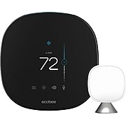 ecobee Voice Control WiFi Smart Thermostat, Black (EB-STATE5-01)