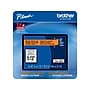 Brother P-touch TZe-B31CS Laminated Label Maker Tape, 1/2" x 13-1/10', Black on Fluorescent Orange (TZe-B31CS)~#|#~sp128244610_sc7