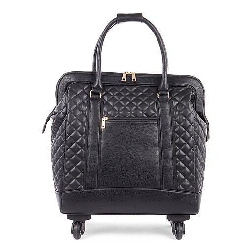 Bugatti Ladies Tote Bag on Wheels, Black (LBZW1703BLACK) Staples