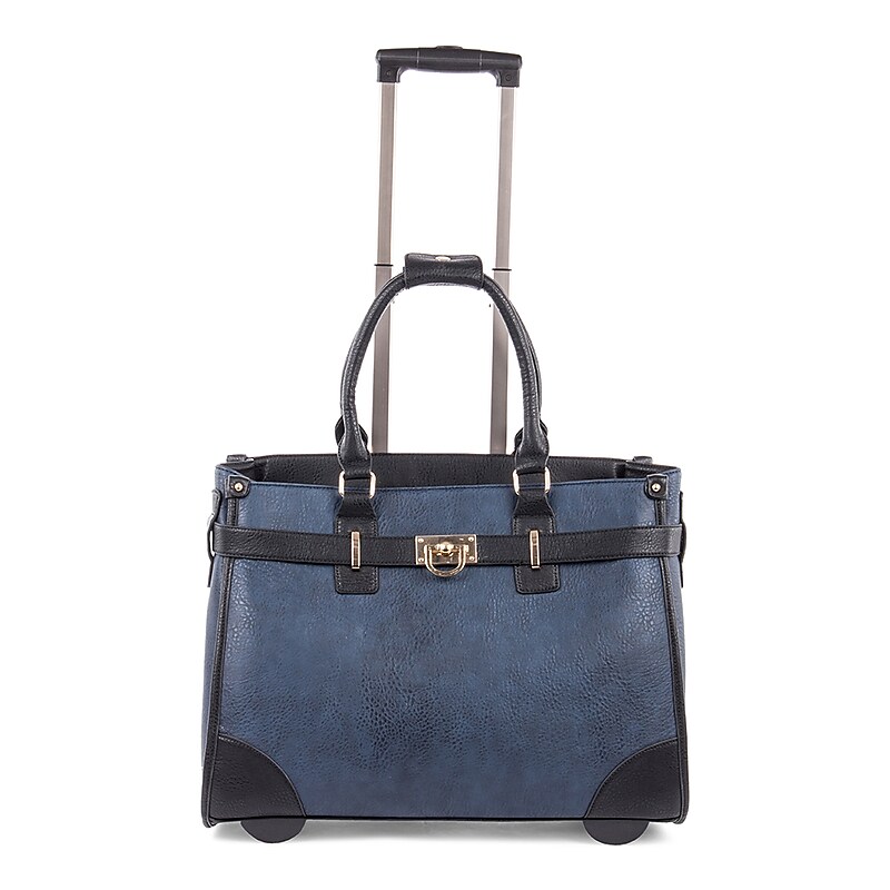Bugatti Ladies Bag on Wheels, Blue/Black (LBZW1704-BLACK) image 1