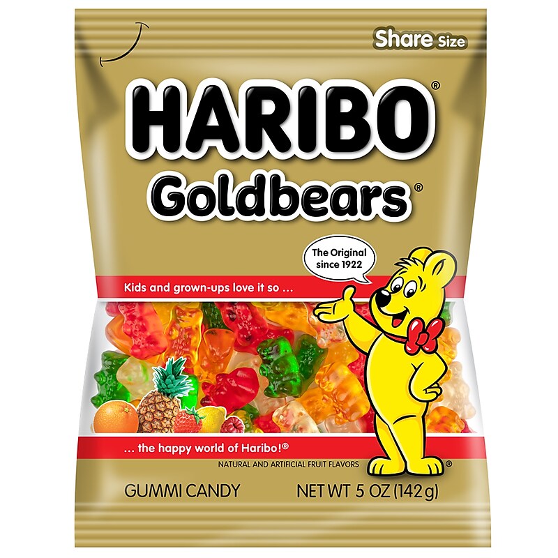 Haribo Goldbears Gummy Candy, 5 oz, 12/Carton (HAR30220) image 1