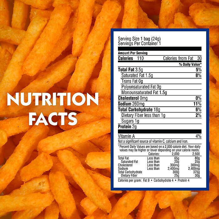 Andy Capp's Hot Fries Corn Chips, 0.85 oz., 72 Bags/Pack (209