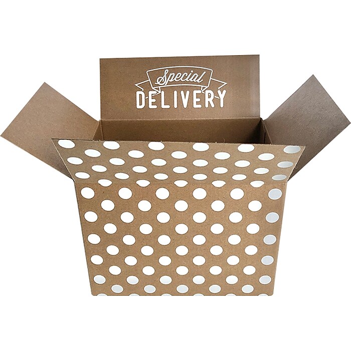 Happy Mail Shipping Box, Polka-Dot, 8