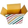 Happy Mail Shipping Box, Stripe, 8" x 6" x 6" (246461)~#|#~sp128477281_sc7